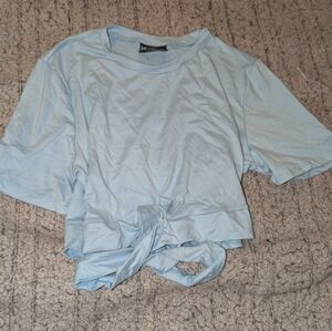 Light Blue Women's Crop Top